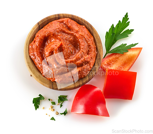 Image of bowl of tomato and red pepper dip