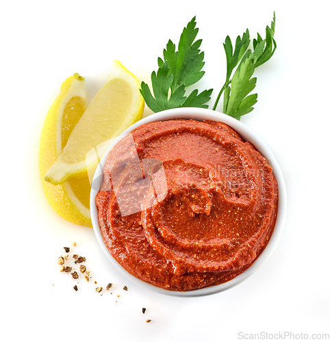 Image of bowl of tomato and red pepper dip