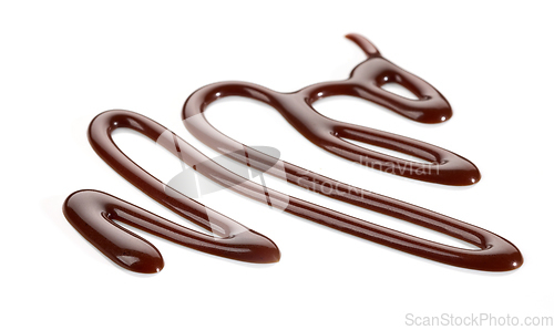 Image of melted chocolate sauce