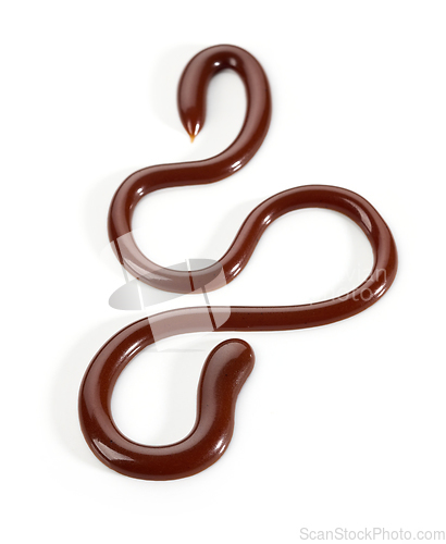 Image of melted chocolate sauce