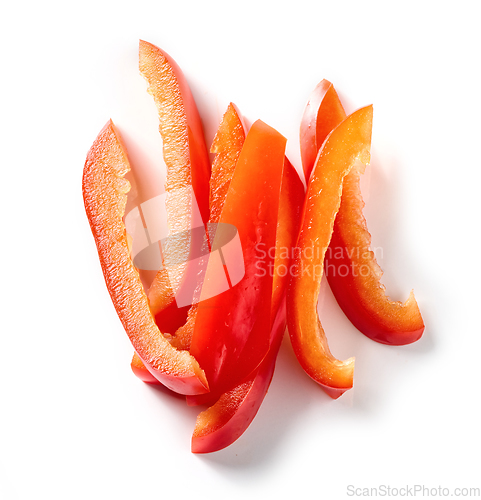 Image of cuts of red paprika