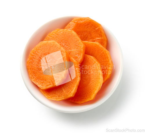 Image of fresh raw carrot slices