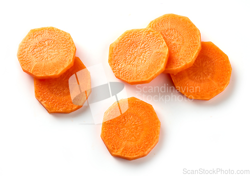 Image of fresh raw carrot slices