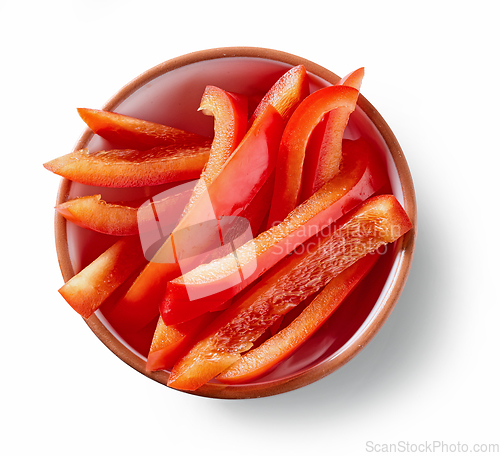 Image of cuts of red paprika