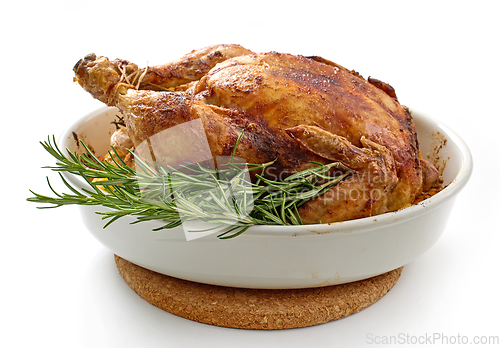 Image of roasted chicken with rosemary