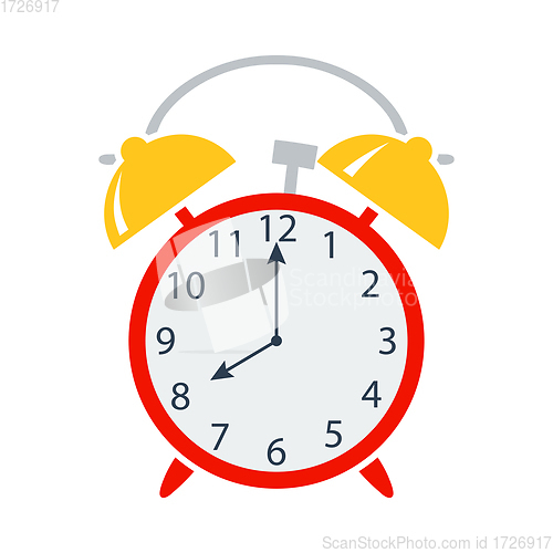 Image of Icon Of Alarm Clock In Ui Colors