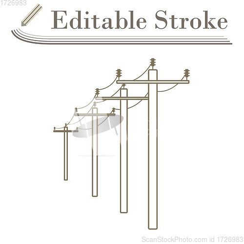 Image of High Voltage Line Icon