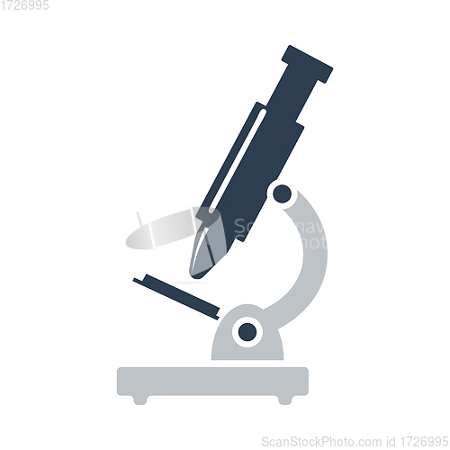 Image of Icon Of School Microscope In Ui Colors