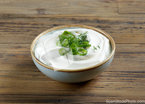 Image of bowl of sour cream or greek yogurt