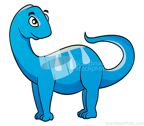 Image of Friendly cartoon dinosaur