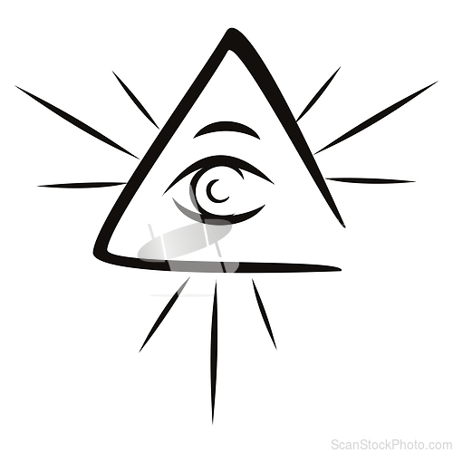 Image of All seeing eye mystic symbol