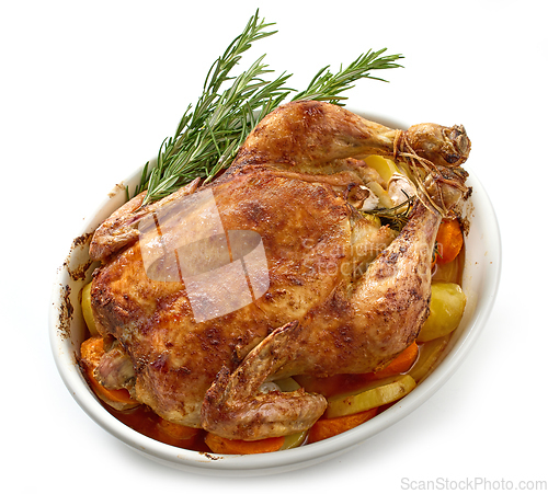 Image of whole roasted chicken