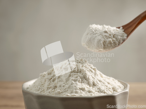 Image of bowl and spoon of flour