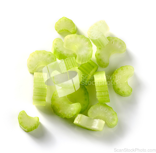 Image of raw sliced celery