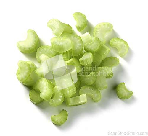 Image of heap of sliced celery