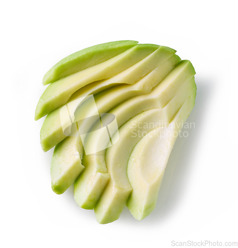 Image of fresh raw avocado slices