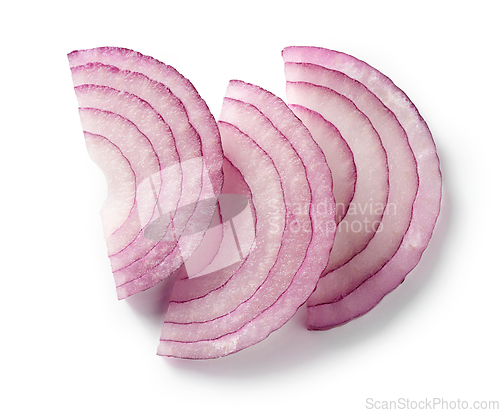 Image of red onion slices