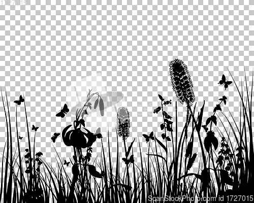 Image of meadow silhouettes