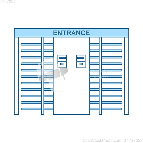 Image of Stadium Entrance Turnstile Icon