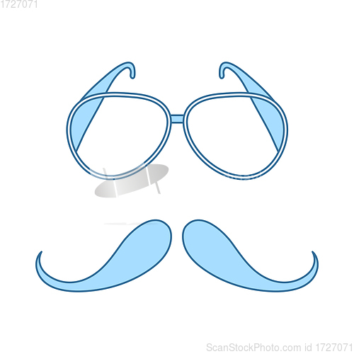 Image of Glasses And Mustache Icon