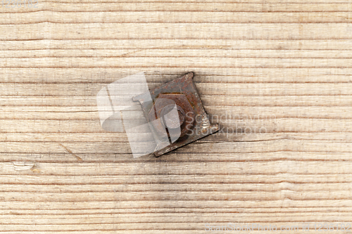 Image of part of an old wooden door