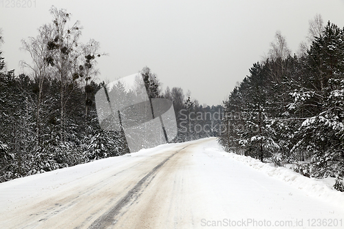 Image of Road under the snow