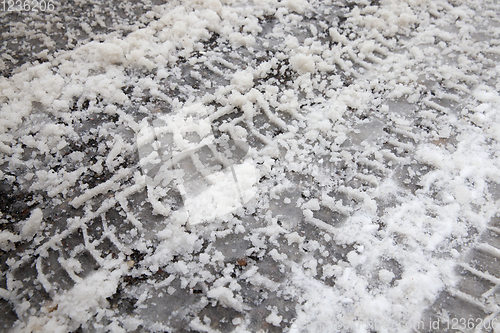 Image of Asphalt in winter