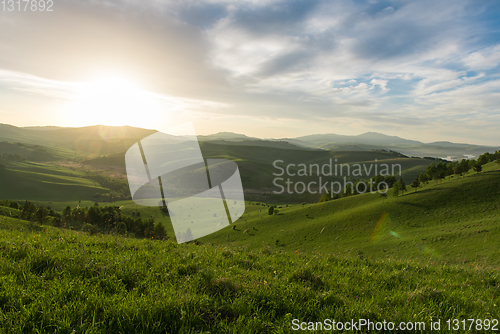 Image of Beauty dawn in the mountains