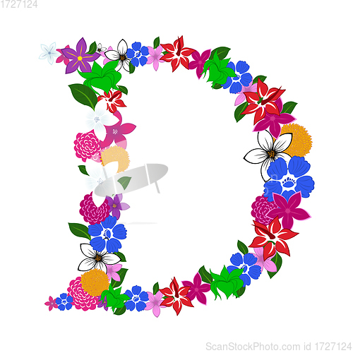 Image of Floral Alphabet Letter