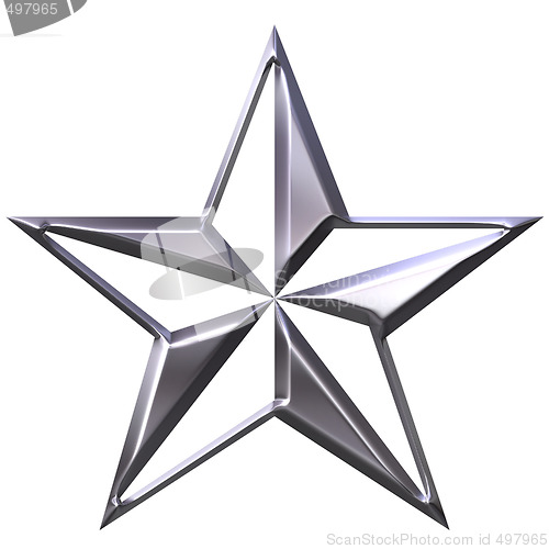 Image of 3D Silver Star