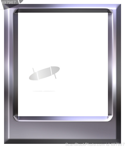 Image of 3D Silver Photo Frame