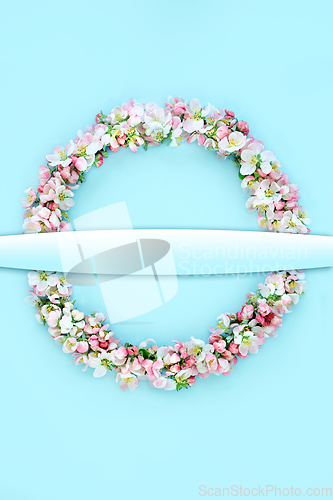 Image of Easter Wreath with Apple Blossom Flowers