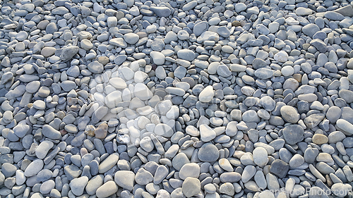 Image of Stones background, sea pebbles 