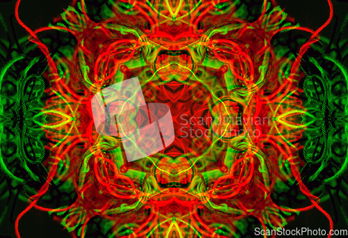 Image of Abstract background with pattern from tangled threads 