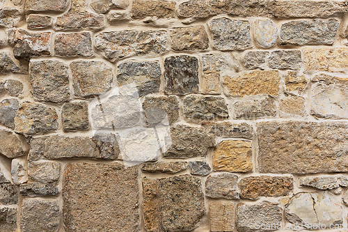 Image of detail of old stone wall