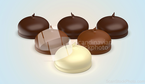 Image of Chocolate coated marshmallows
