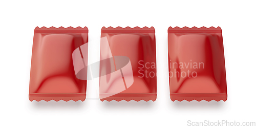 Image of Three red sachets