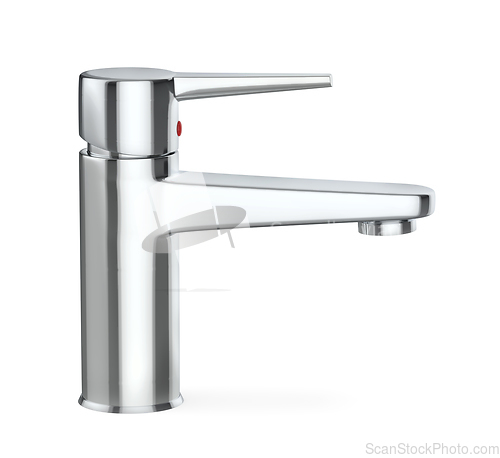 Image of Silver bathroom faucet