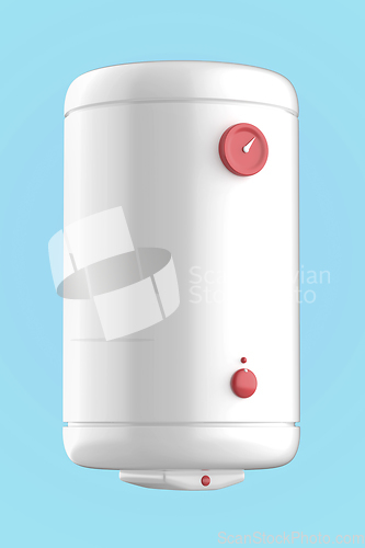 Image of White simple electric water heater