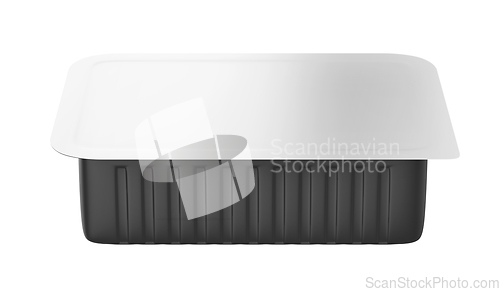 Image of Blank plastic food container