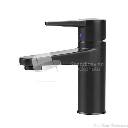 Image of Modern black bathroom faucet
