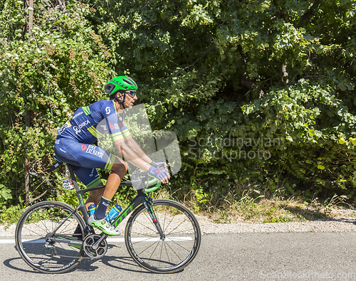 Image of The Cyclist Ruben Plaza Molina on Mont Ventoux - Tour de France 