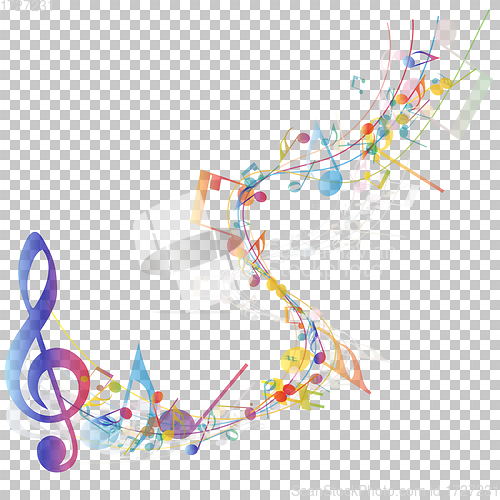 Image of Musical Notes Background