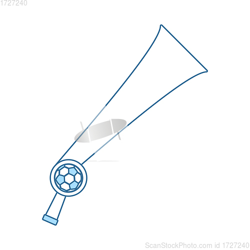 Image of Football Fans Wind Horn Toy Icon