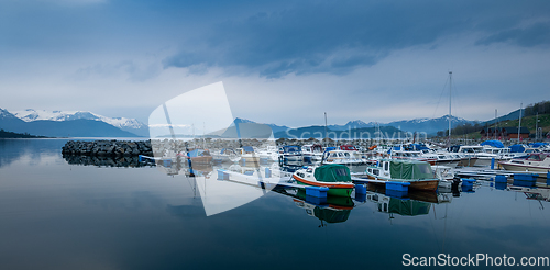 Image of boats in the harbor