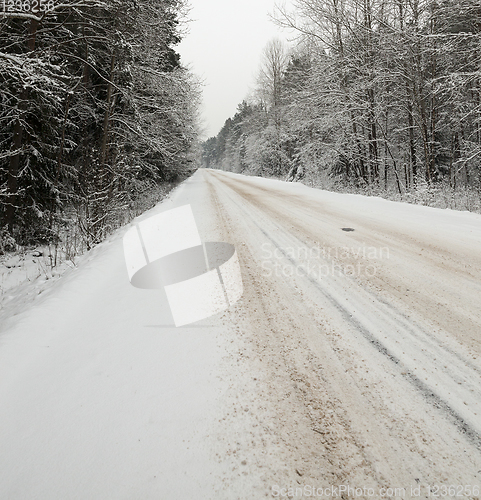 Image of Road under the snow