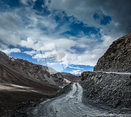 Image of Dirt road in Himalayas.