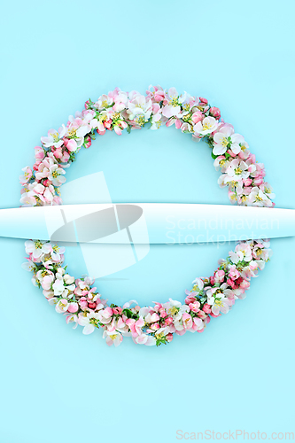 Image of Easter Wreath with Apple Blossom Flowers