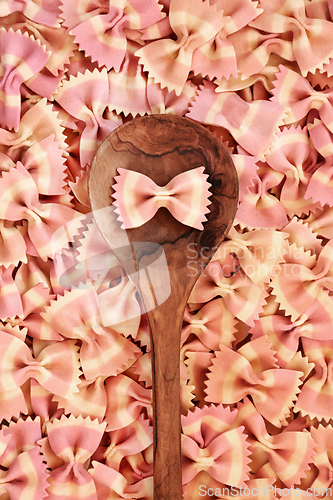 Image of Italian Bow Tie Pink Farfalle Pasta