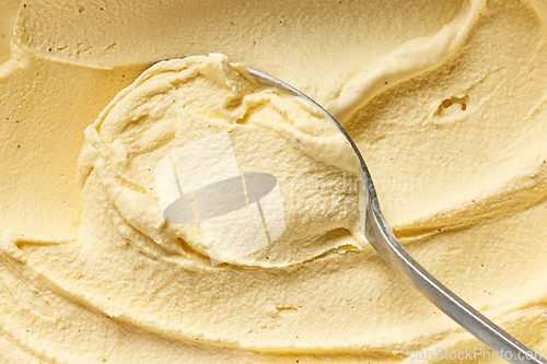 Image of homemade vanilla ice cream